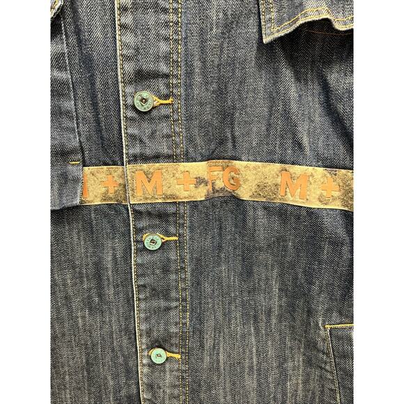 VTG Marithe Francois Girbaud MFG Denim Trucker Jacket Y2K Men’s Sz XL ~ BACK HIT - Picture 5 of 13